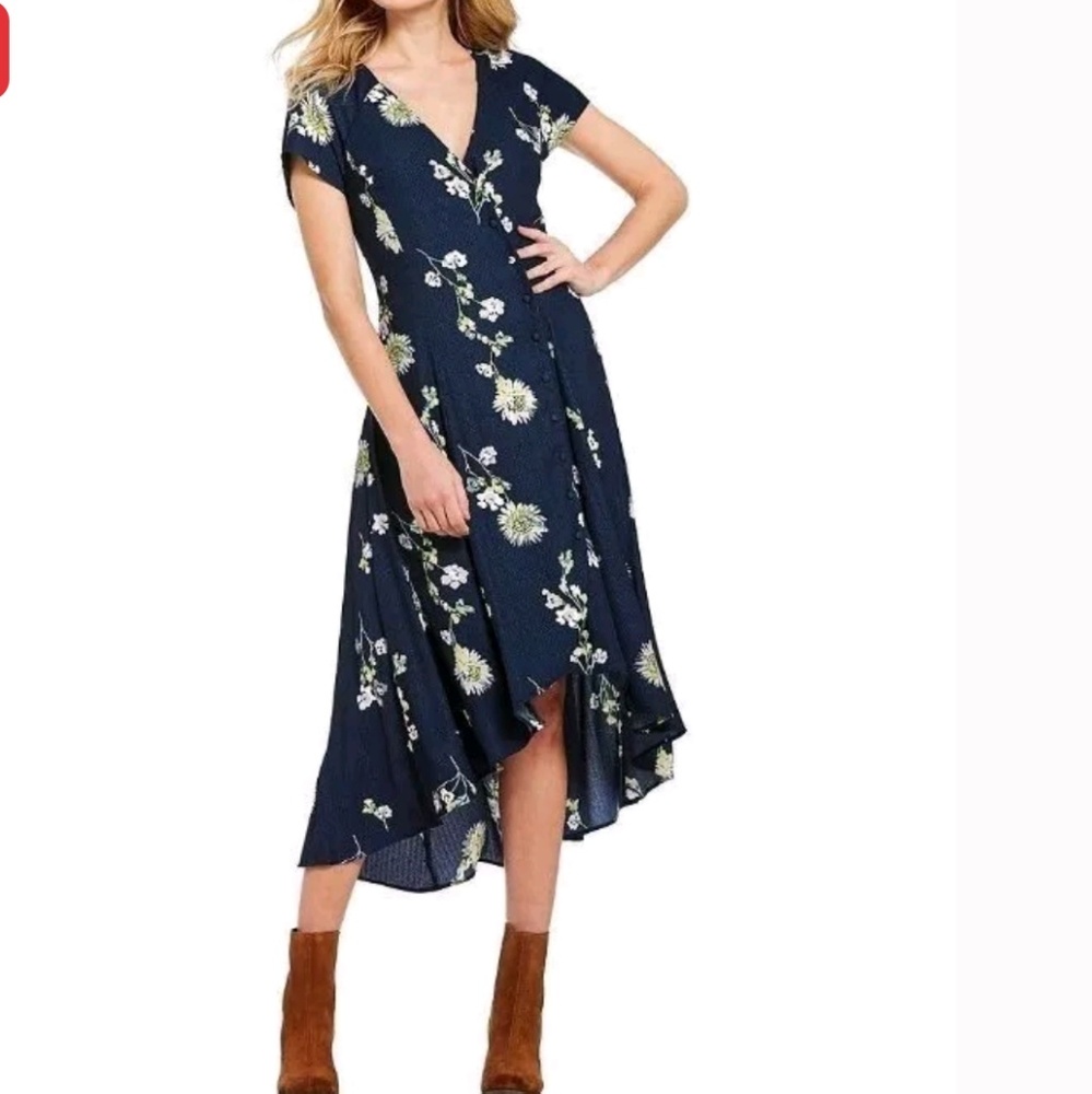 Floral high low dress